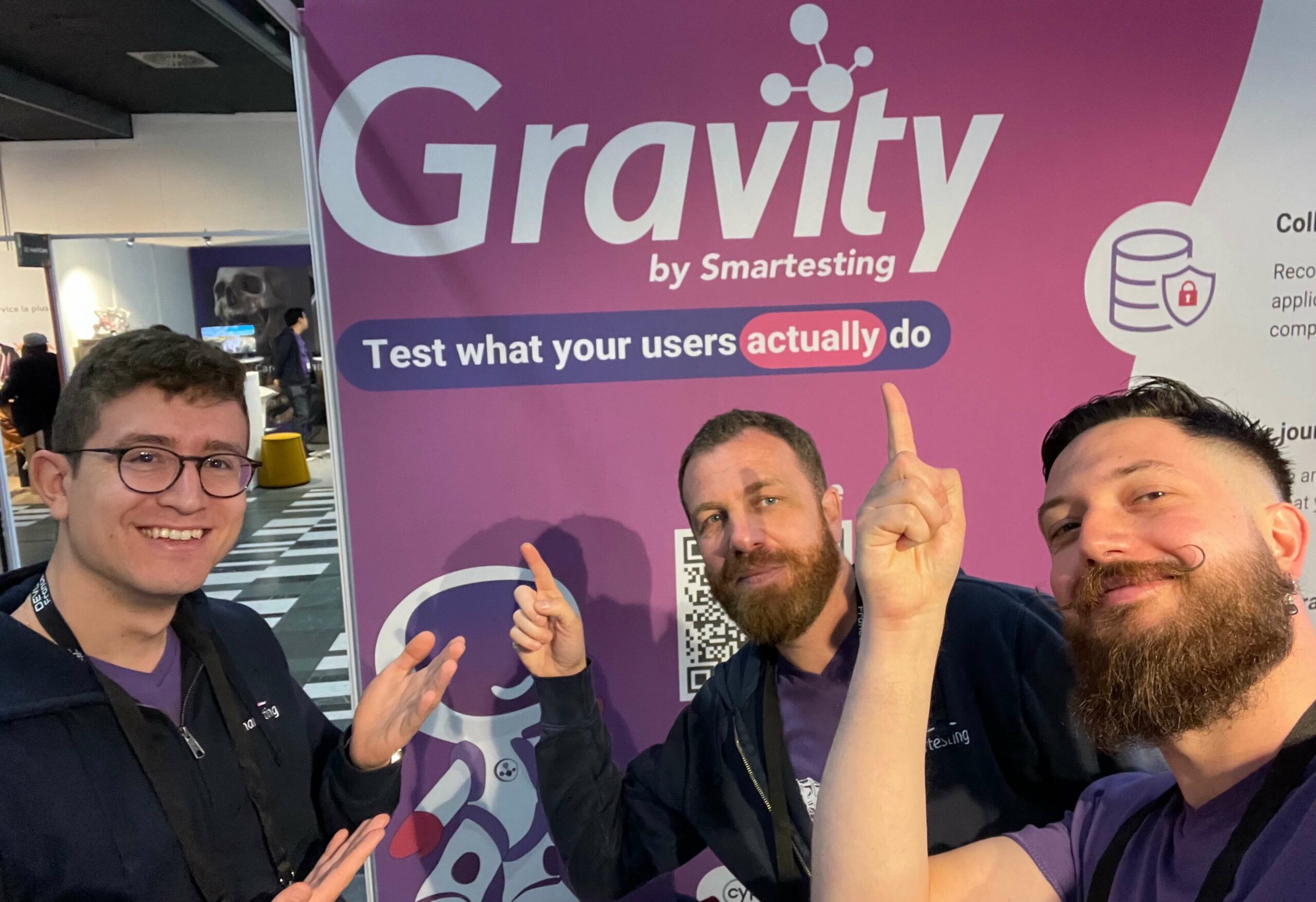 A part of our Gravity testing crew at Devoxx